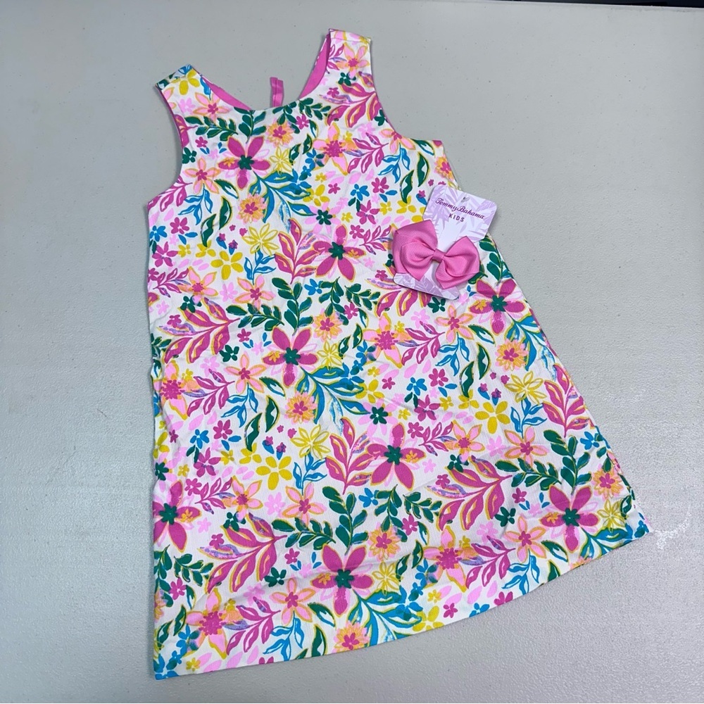 Tommy Bahama‎ Pink and Yellow Sleeveless Sundress